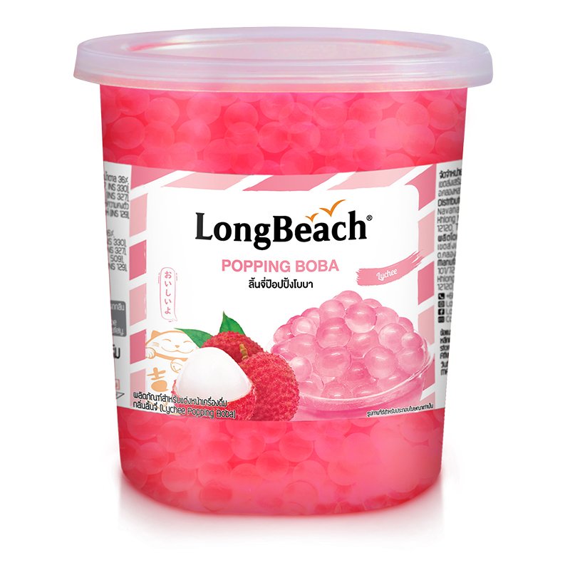 LongBeach Lychee Popping Boba
